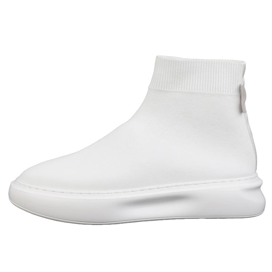 TIEKE Mesh Breathable Lightweight Breathable And Lightweight Mid top Casual Shoes Men's White