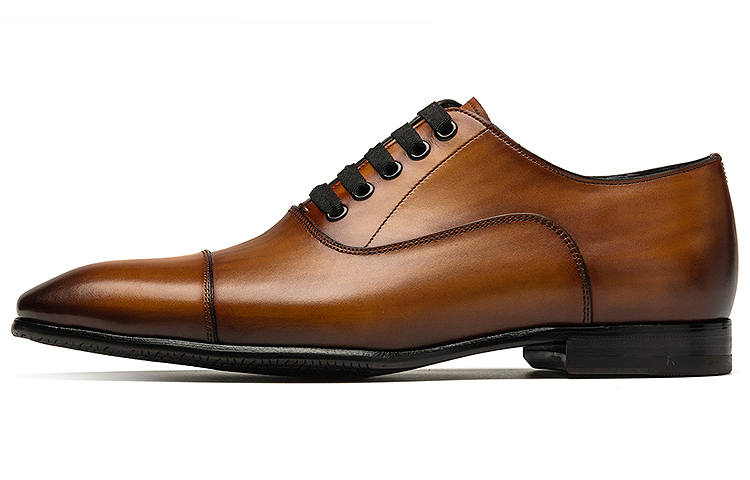 ROBERTA DI CAMERINO Cow Leather Dress Shoes Men's Brown