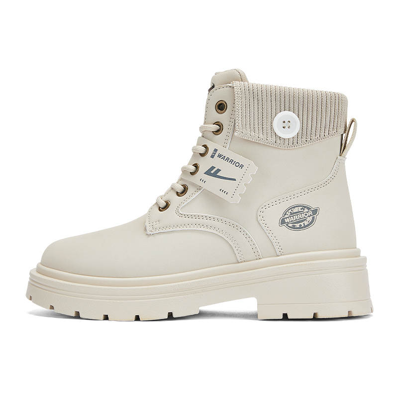 WARRIOR WARRIOR Short Combat Boots Women's Ecru