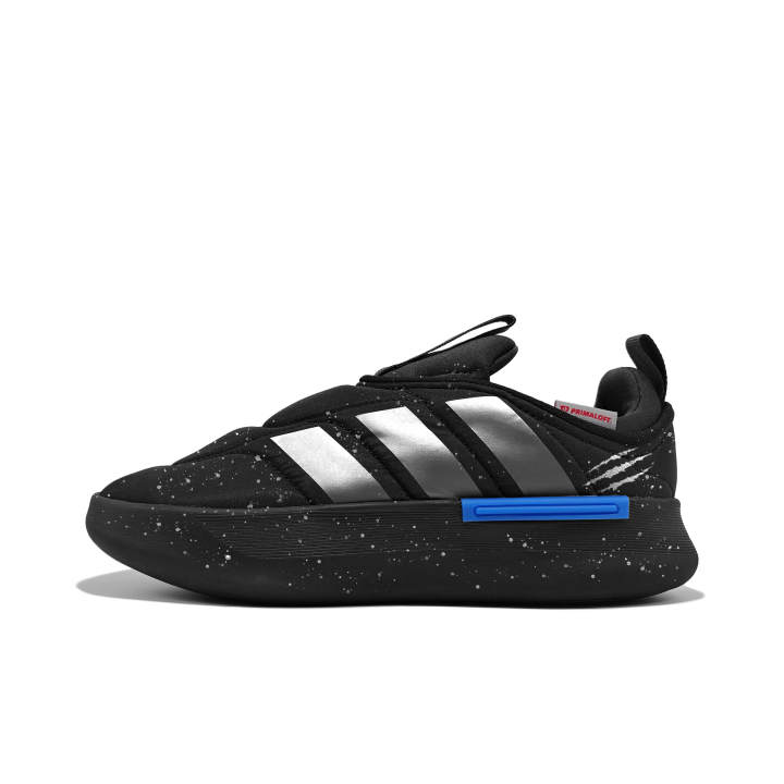 Adidas Adidas Adipuff Silver Paw Print Fabric Cushioning Abrasion Resistant Slip Resistant Low top Casual Shoes Unisex