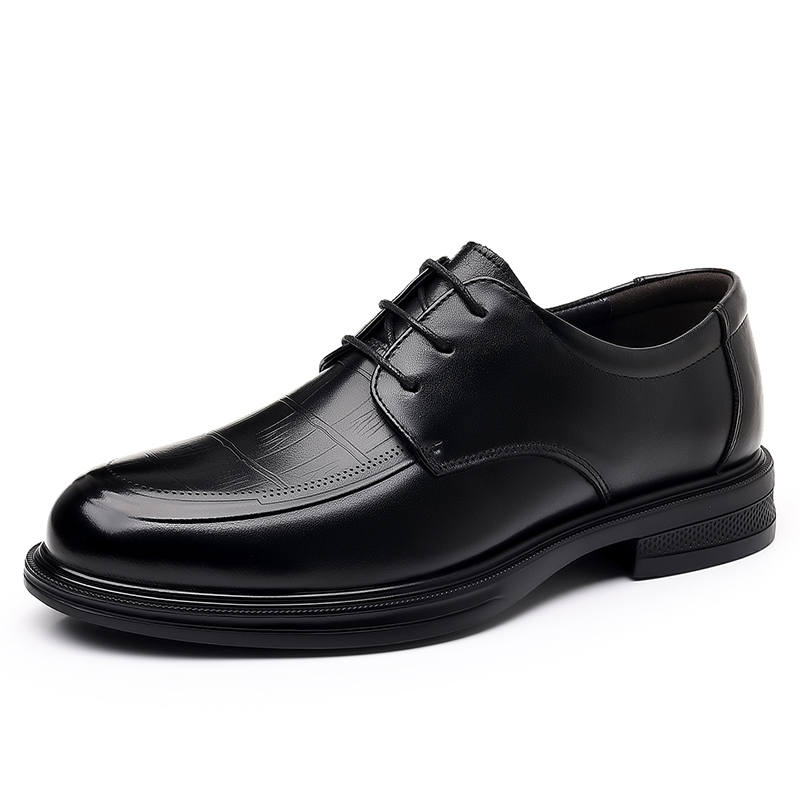 POPULAR ROUSE PR Top Grain Cow Leather Dress Shoes Men's Black
