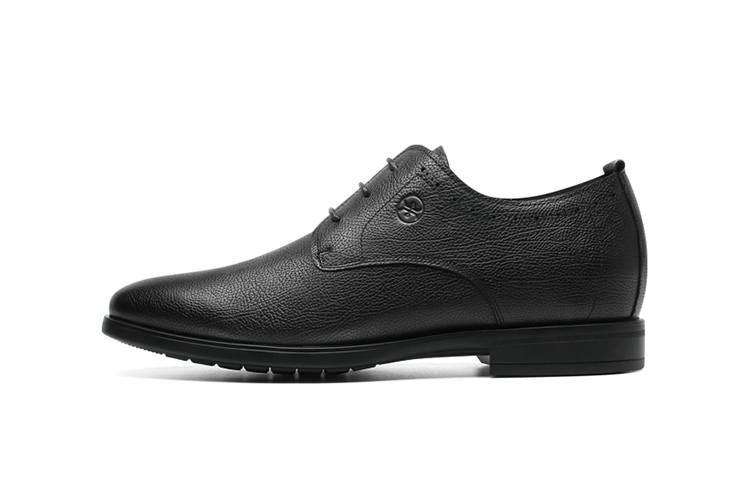 He Jinchang Cow Leather Casual Shoes Men's Black