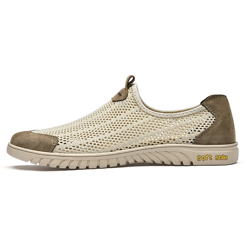 WENNAI Mesh Casual Shoes Men's Sand