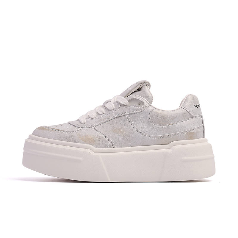FOND&BERYL Cow Leather Slip Resistant Low top Skateboard Shoes Women's
