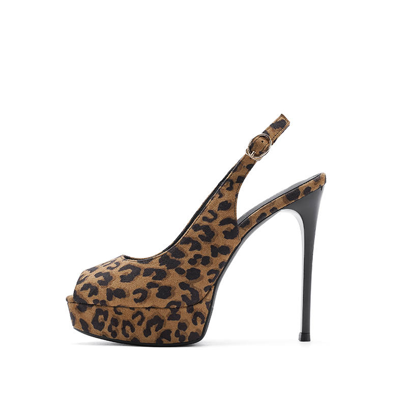 Zubumei Suede Slim Heel High Heels 12cm Women's