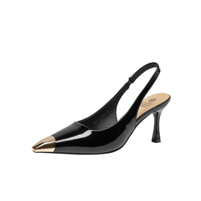 GUDIANFENGDU Pu Slim Heel High Heels 7.5cm Women's
