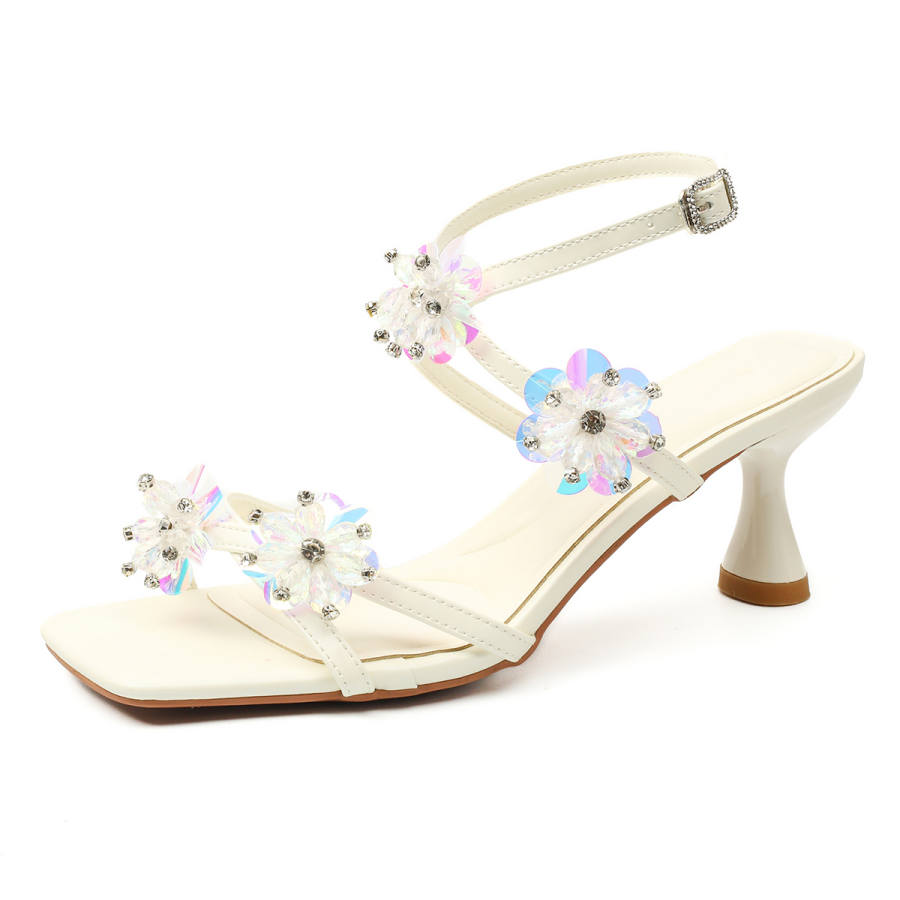 Beijiani Beijiani Fabric One Strap Sandals Women's