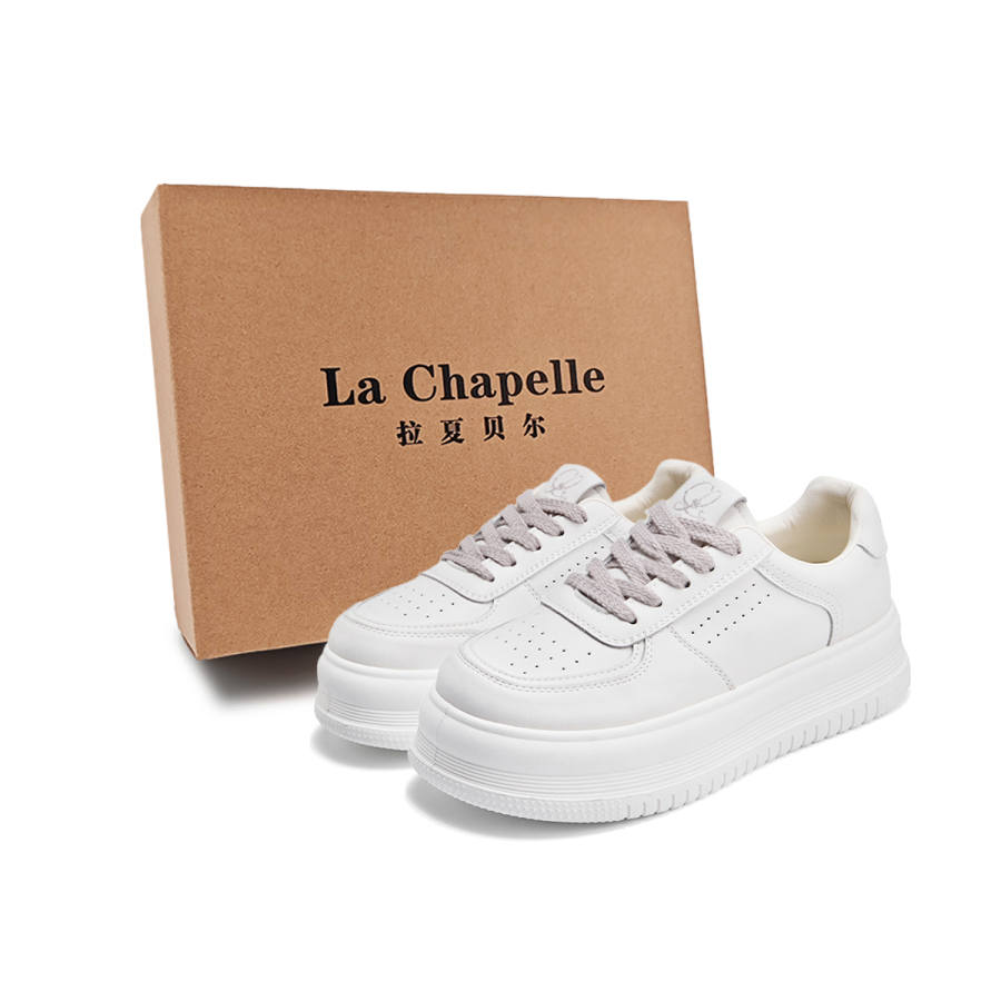 La Chapelle Blueberry Latte Extra Cream Milk Purple Charm White Trendy Shiro Shoes Slip Resistant Abrasion Resistant
