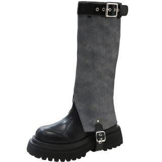 EEueeczs Pu Knee high Boots Women's