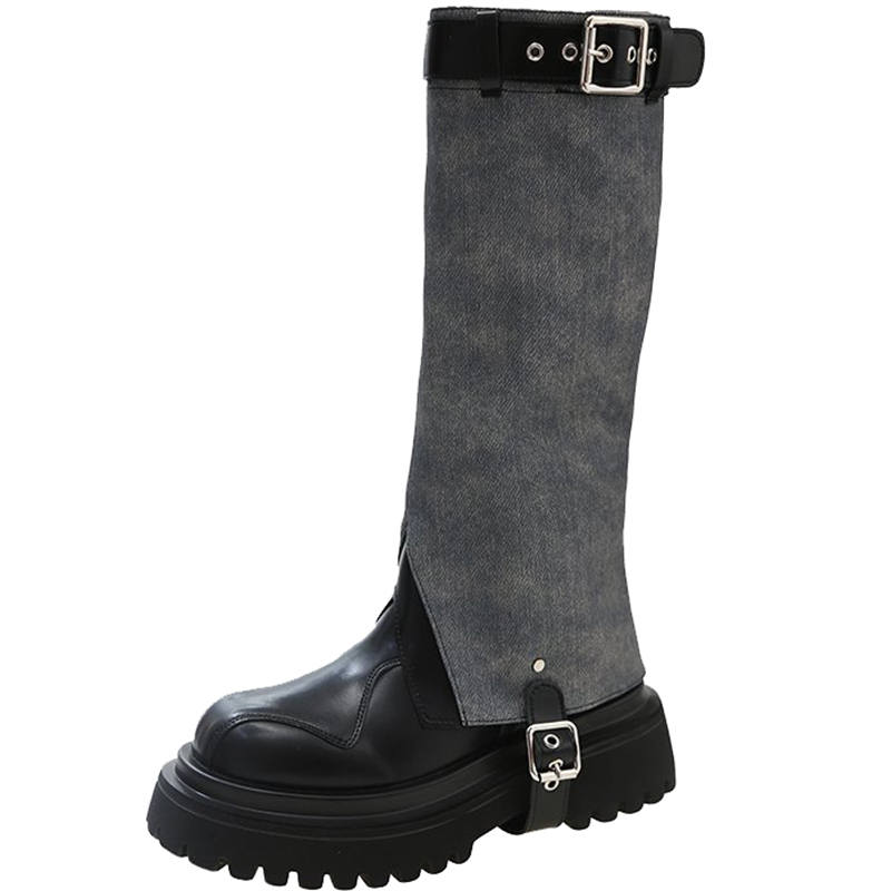 EEueeczs Pu Knee high Boots Women's