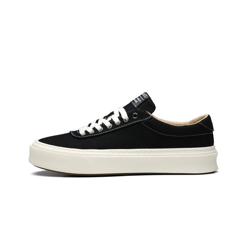 PARDASAUL Fabric Low top Skateboard Shoes Men's Black