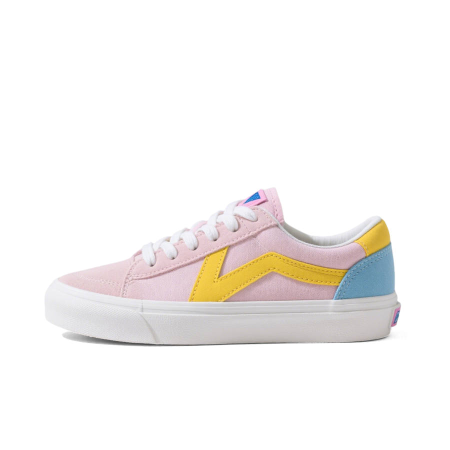 Nicolas.Li Low top Skateboard Shoes Women's Yellow Blue Pink