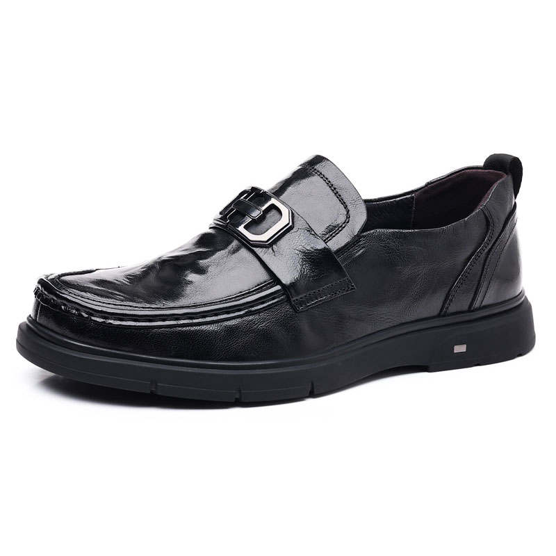 KAQIAODI Loafers Men's Black/Brown