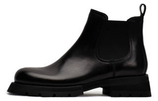 Viplander Top Grain Cow Leather Ankle Length Chelsea Boots Men's