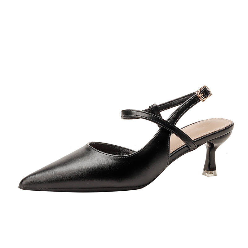 JIUXINGDAO Microfiber Leather Slim Heel High Heels Women's