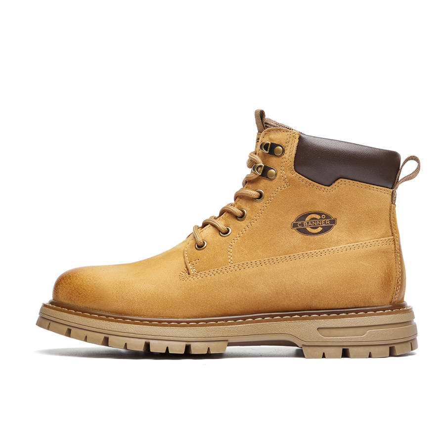 C°BANNER Synthetic Leather Classic And Versatile Short Combat Boots Unisex