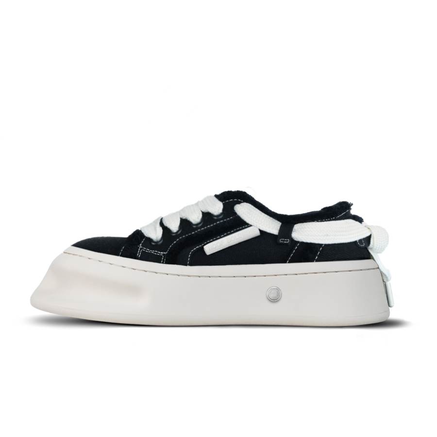 HOOF GOLDMINE 24SSHOOF | White Panda Height Increasing Height Increasing Low top Skateboard Shoes Unisex Black White