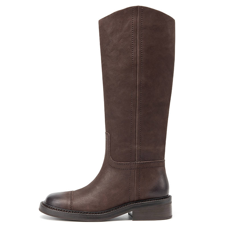 Beau Today Cow Leather Knee high Boots Women's
