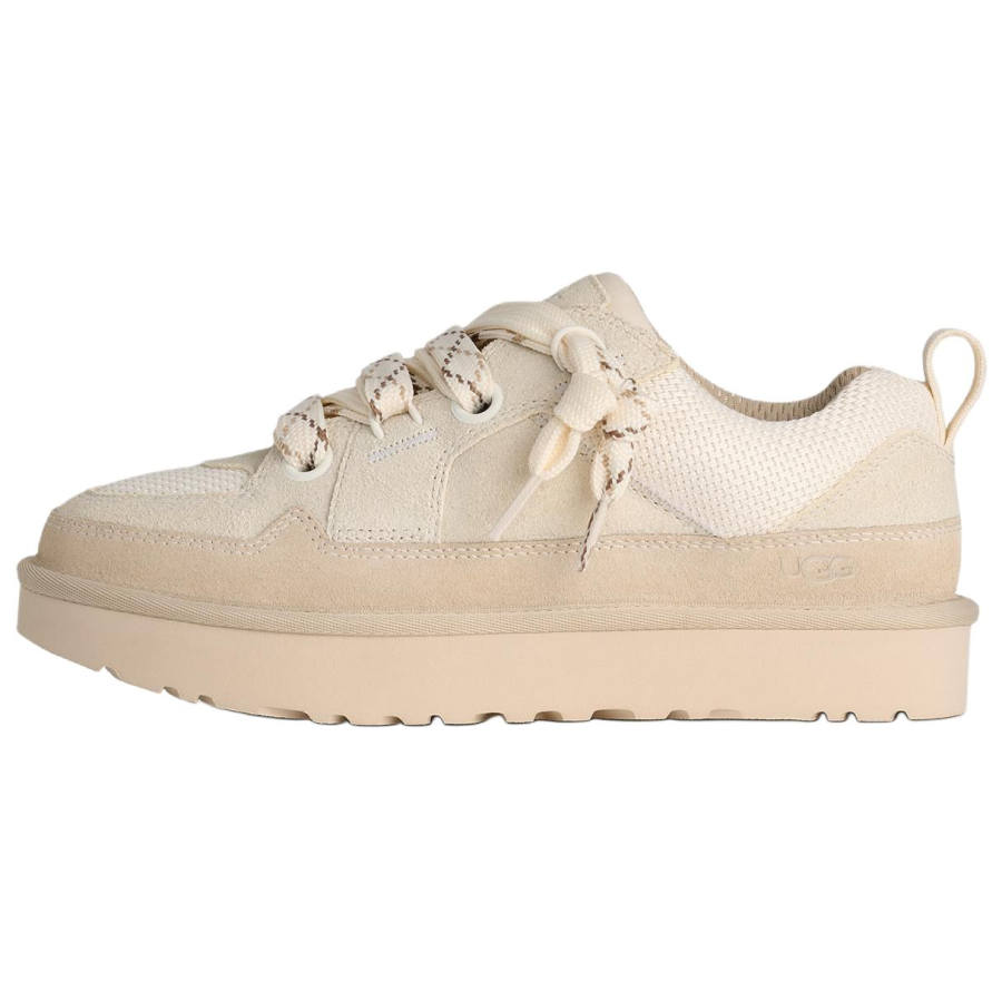 UGG Highland Low top Skateboard Shoes Women's Jasmine White