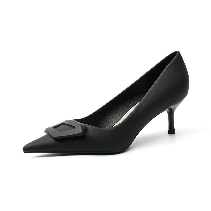 WESTLINK WESTLINK Microfiber Leather Slim Heel High Heels 5.5cm Women's