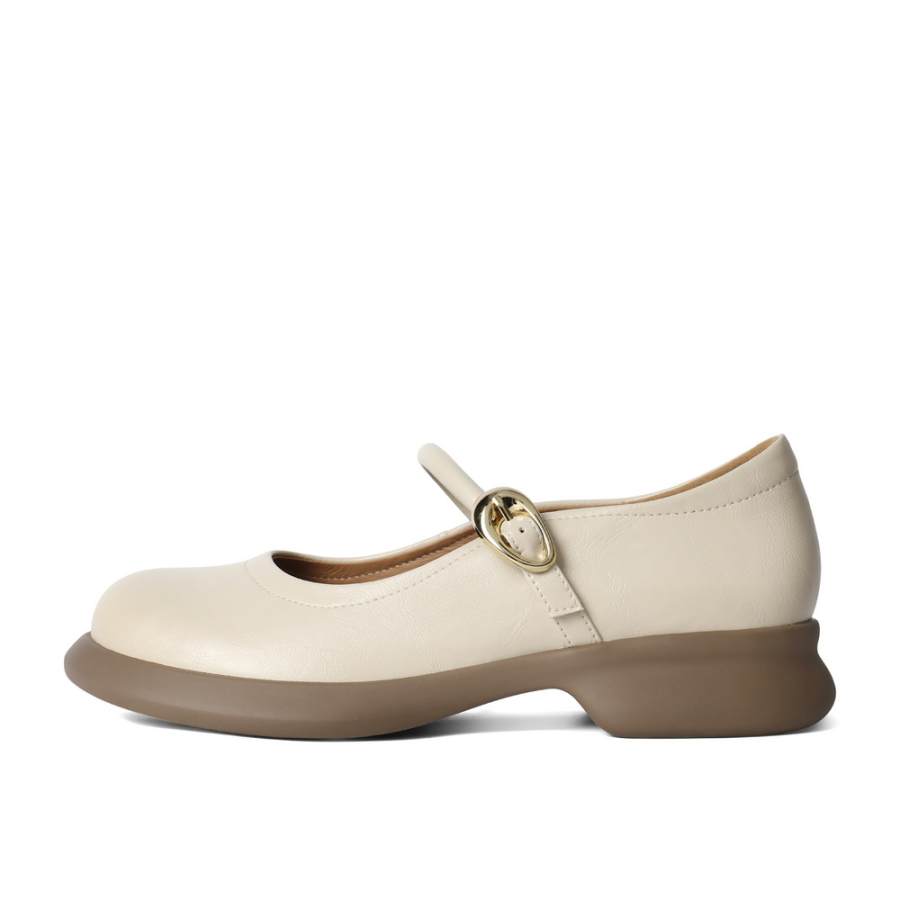 BELLE Synthetic Leather Platform Mary Jane Shoes 3.5cm Women's