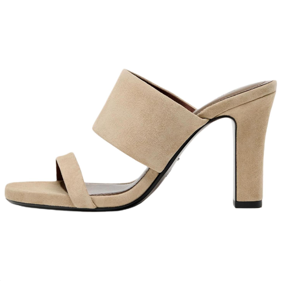 ZARA Slip Resistant Slip Resistant Slide Slippers Women's Beige