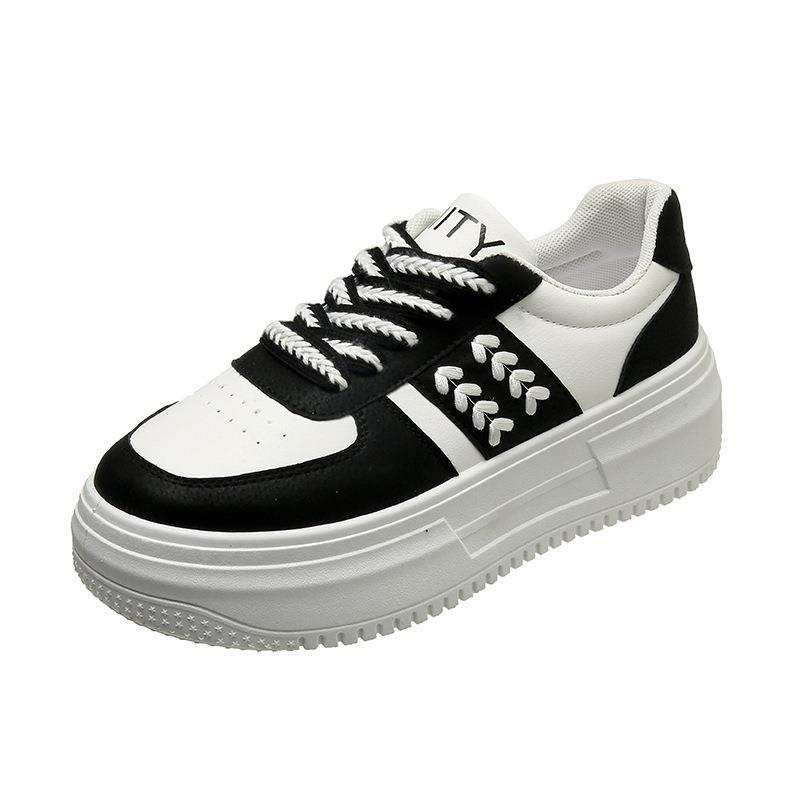 RYAW Pu Balance Height Increasing Balance Height Increasing Low top Skateboard Shoes Women's