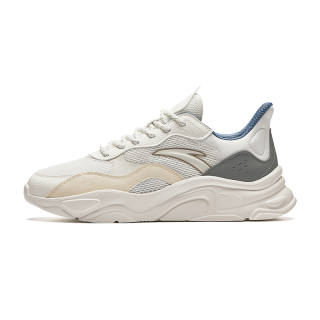 Anta Millennial Generation Cushioning Slip Resistant Low top Casual Shoes Men's White Green