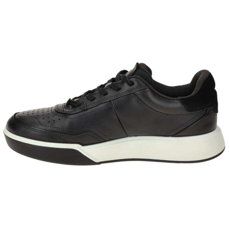 Ecco STREET COURT LOW CUT Breathable Low top Casual Shoes Women's Black