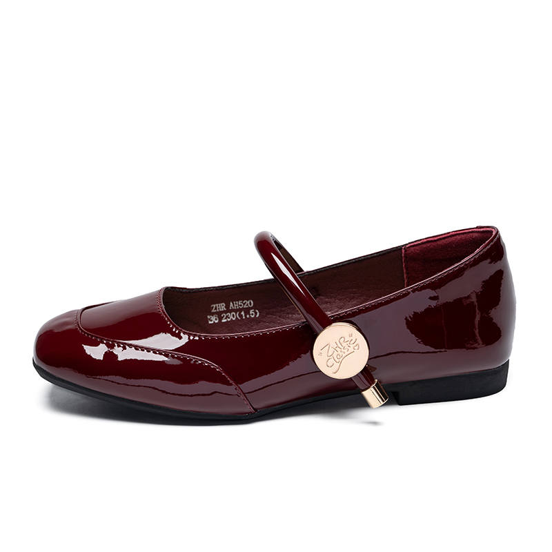ZHR Chunky Heel Mary Jane Shoes Women's