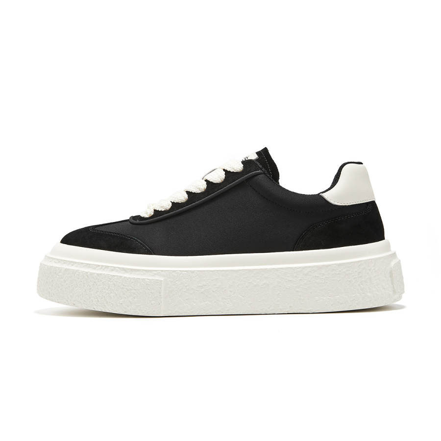 Millies MILLIE'S Abrasion Resistant Low top Skateboard Shoes Men's Black White