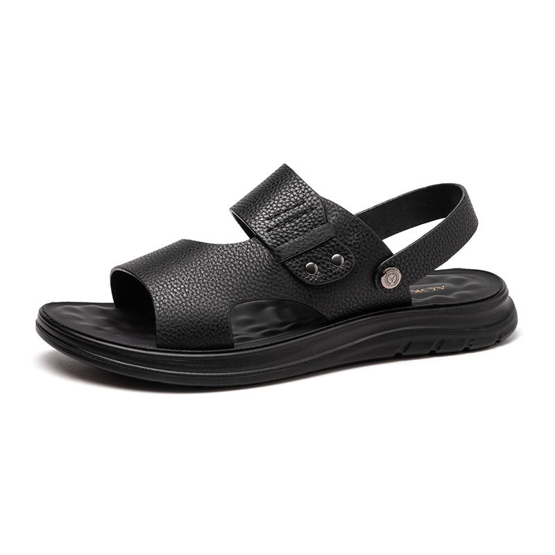 AOKANG AOKANG Beach Sandals Men's Black/Brown