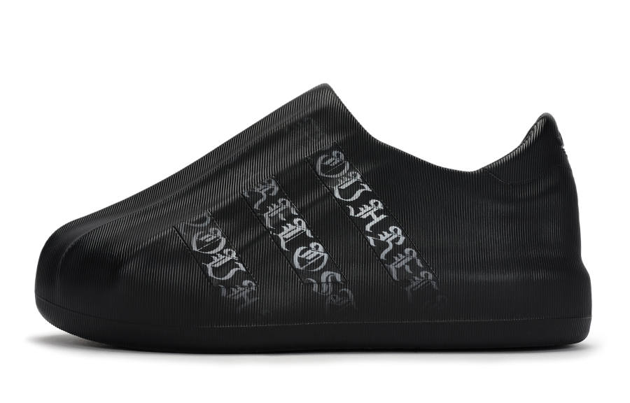 Adidas Originals AdiFOM Superstar Abrasion Resistant Abrasion Resistant Low top Casual Shoes Unisex Black Gray