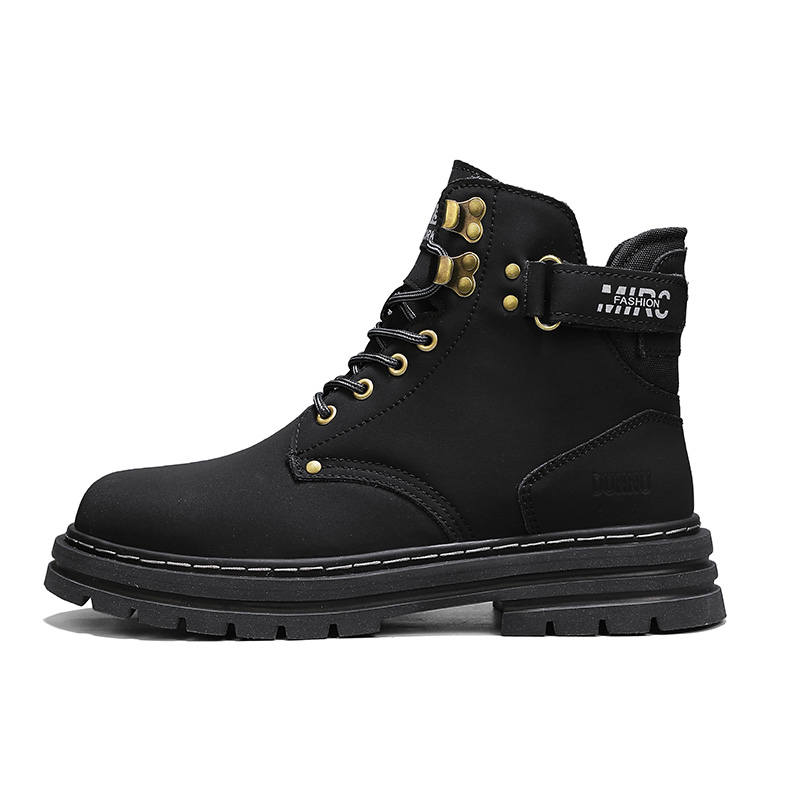 DUNNU DUNNU Combat Boots Unisex Black