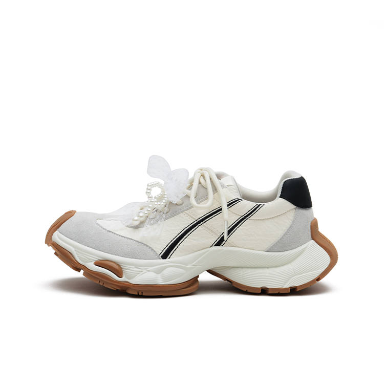 MASOOMAKE Cow Suede Low top Chunky Sneakers Women's