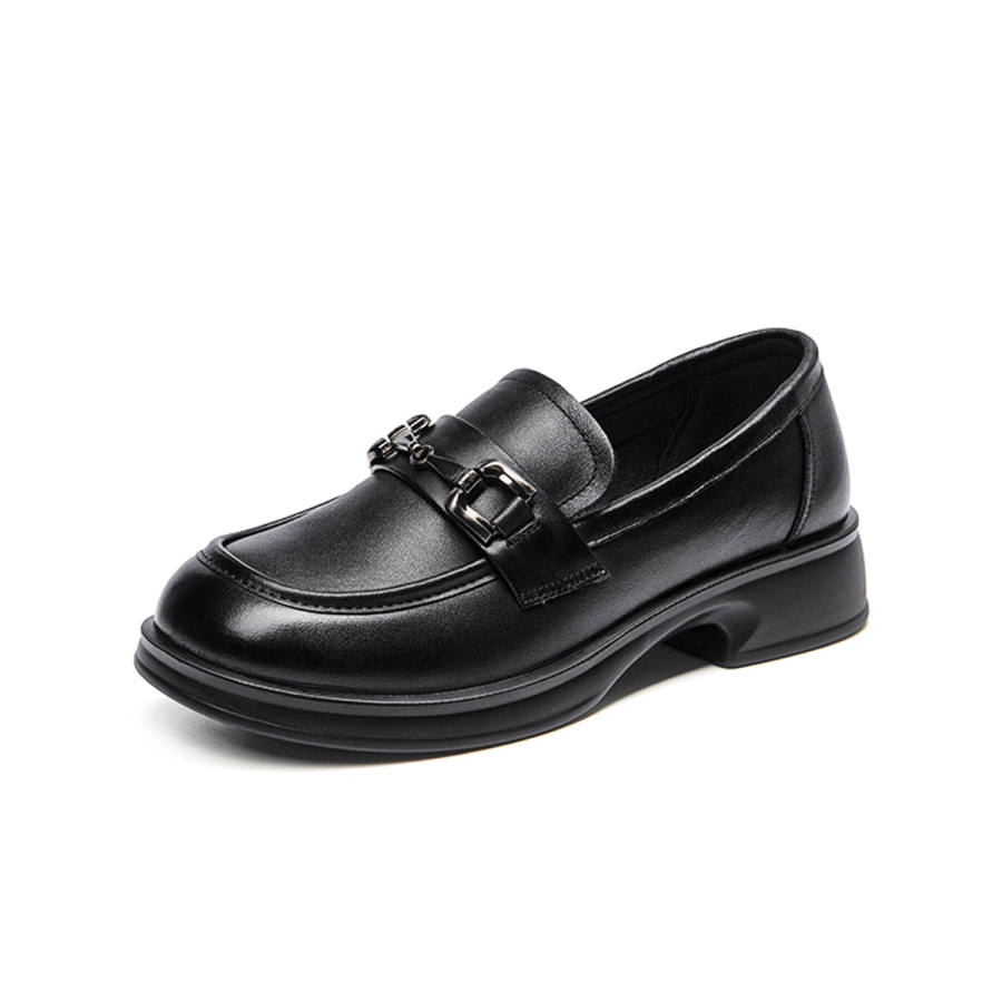 Spider King Cow Leather Loafers Women's Black
