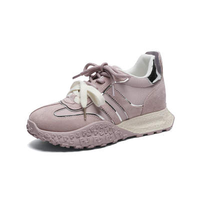QING MISS Cow Leather Low top Casual Shoes Women's