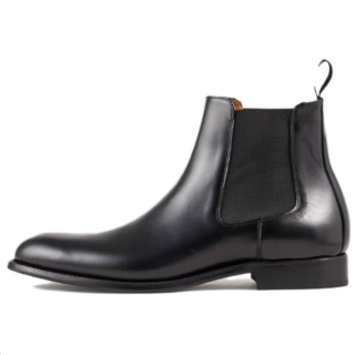 Sandro Ankle Length Chelsea Boots Men's Black