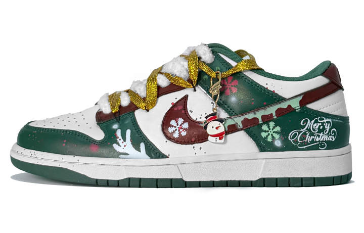 Nike Nike Dunk Synthetic Leather Abrasion Resistant Slip Resistant Low top Skateboard Shoes Unisex Green
