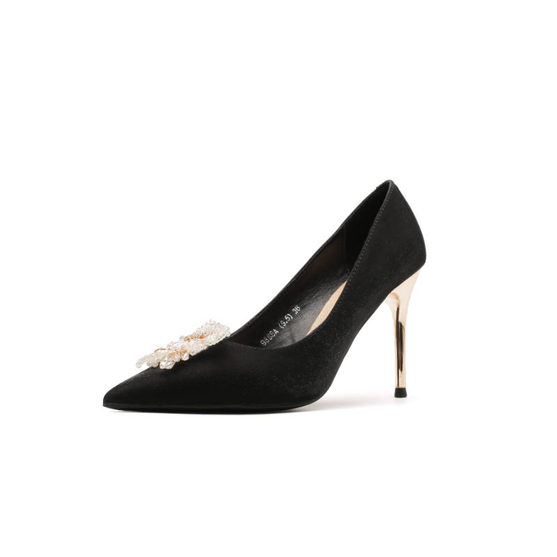 QITUMAUL Slim Heel High Heels 6.5 9.5 Women's