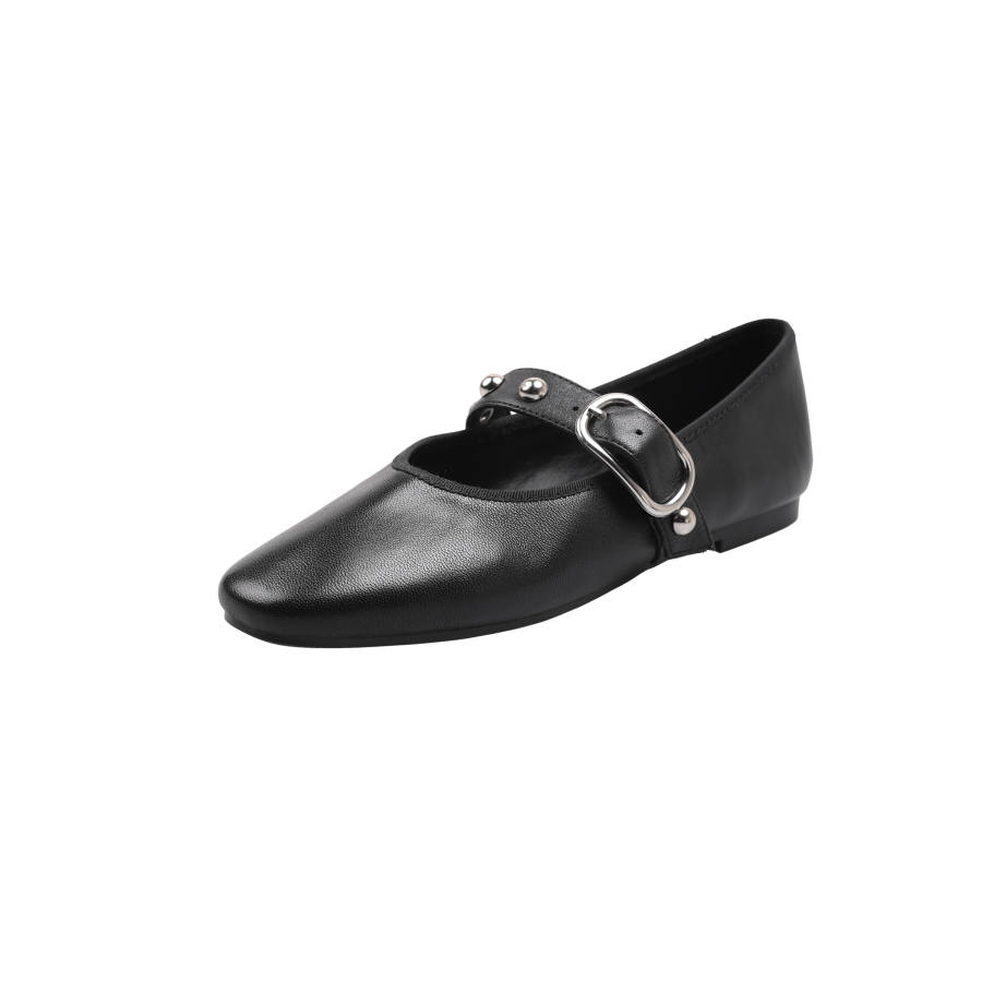 HONGYANGLIN Sheepskin Mary Jane Shoes Women's
