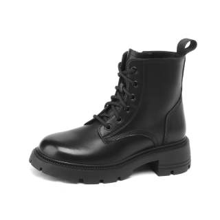 CORALDAISY Short Combat Boots Women's Black
