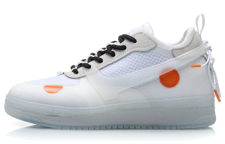 Li-Ning Li Ning CF Slip Resistant Abrasion Resistant Low top Sports Casual Shoes Women's White