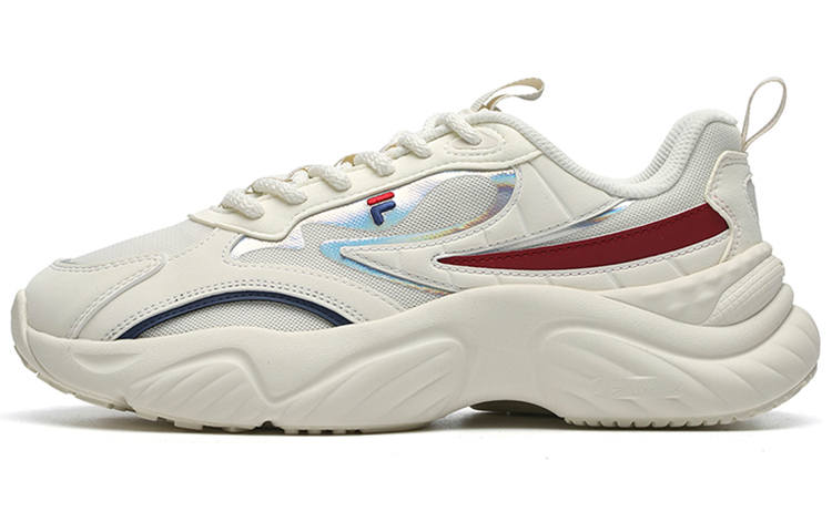 FILA FUSION Conch Shoes Synthetic Leather Low top Casual Shoes Women's White Red