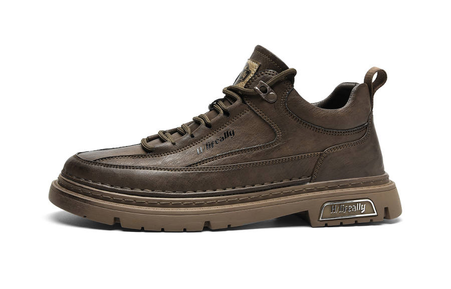 HLA Casual Shoes Men's Mid Top Black/Brown