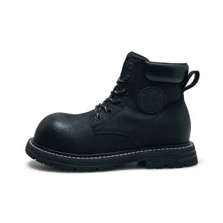 GUQUE Microfiber Leather Short Combat Boots Unisex