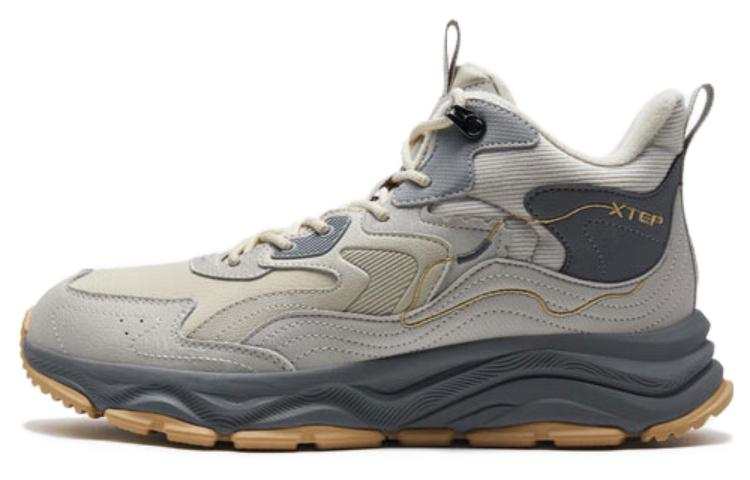 XTEP Slip Resistant Abrasion Resistant Slip Resistant Abrasion Resistant Low top Casual Shoes Men's Mica Gray Dove Gray