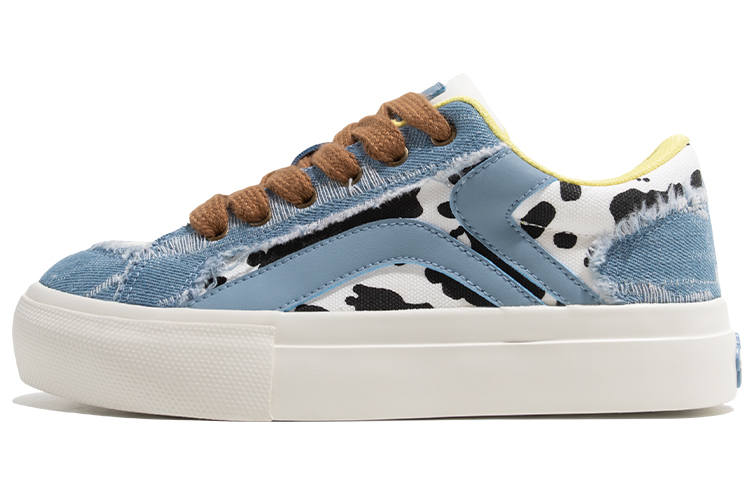 TUOPIN Pai Shoes Spring Summer Travel Cow Shoes, Limited Couple's Edition Textile, Synthetic Leather Thermal Low top