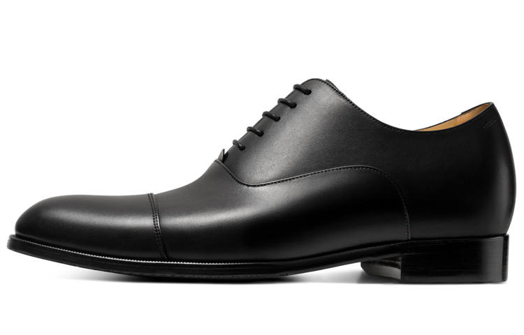 THOM WILLS British Business Old Money Style Calfskin Oxford Shoes Dress Shoes Men's Black