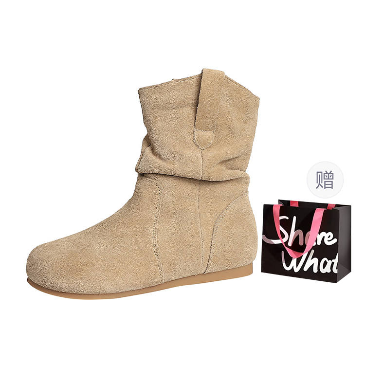 BIGTREE BIGTREE Nubuck Ankle Boots Women's